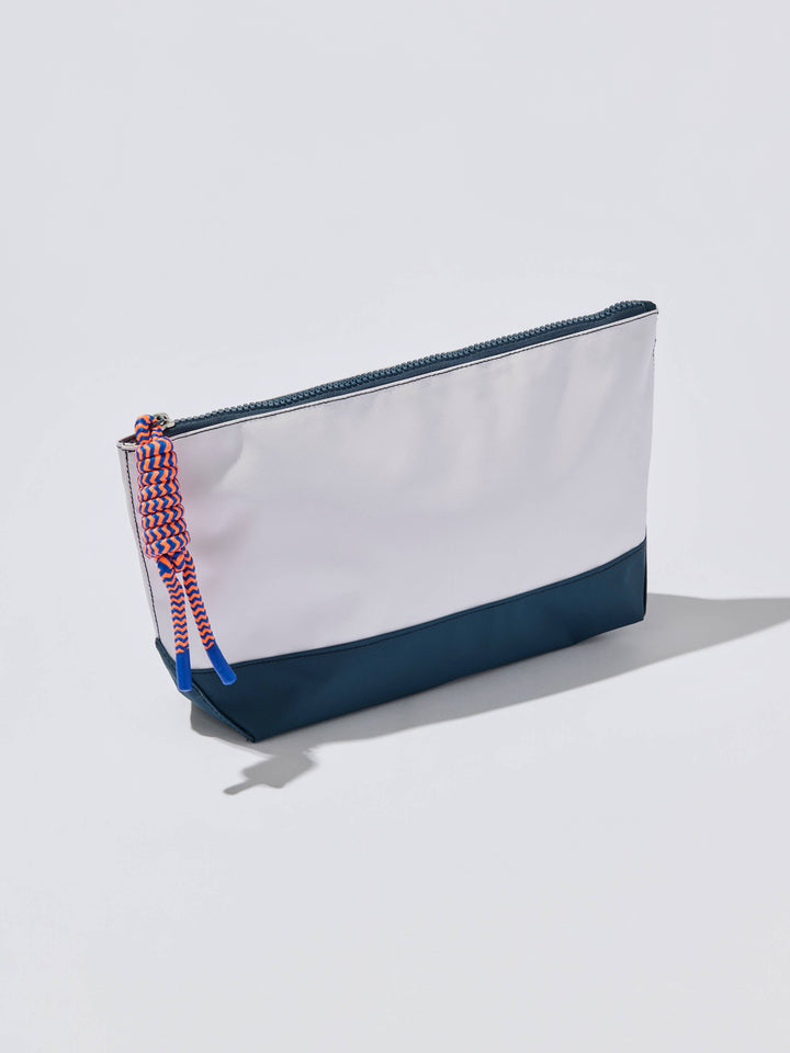 PORT WATER RESISTANT ZIP POUCH: WHITE