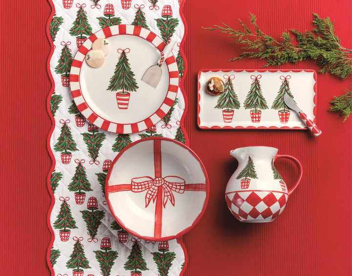 Tree Topiary Cookie Plate Set