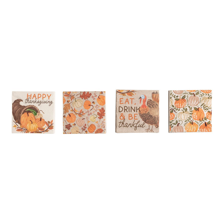 Thanksgiving Cocktail Napkin Sets