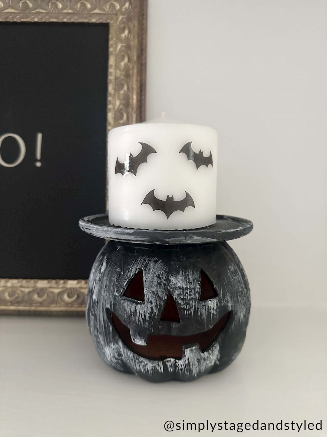 Pumpkin Halloween Pillar Holders