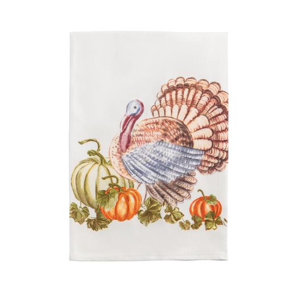 Turkey & Cornacopia Happy Thanksgiving Towel Set of 2