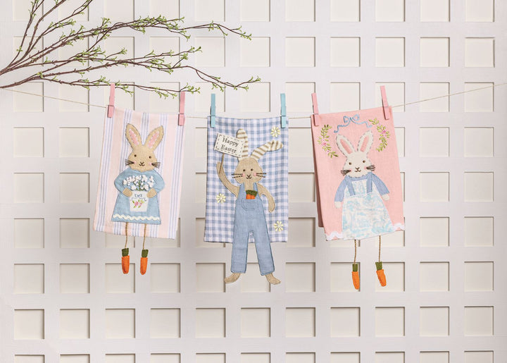 Pink Bunny Dangle Leg Towel