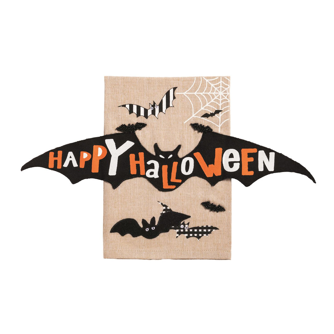 Bat Felt Appliqué Towel