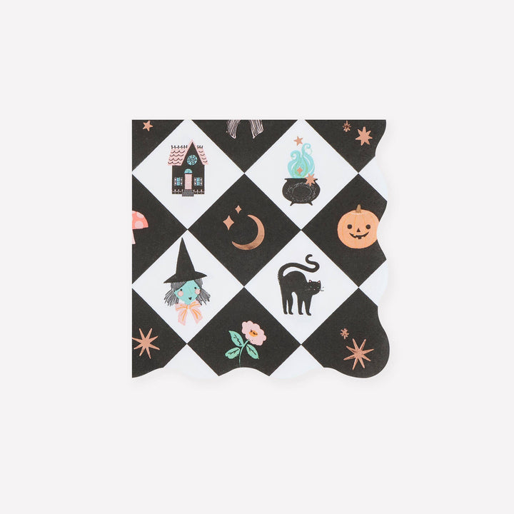 Patchwork Halloween Small Napkins