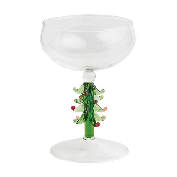 Christmas Coupe Glass Set of 4