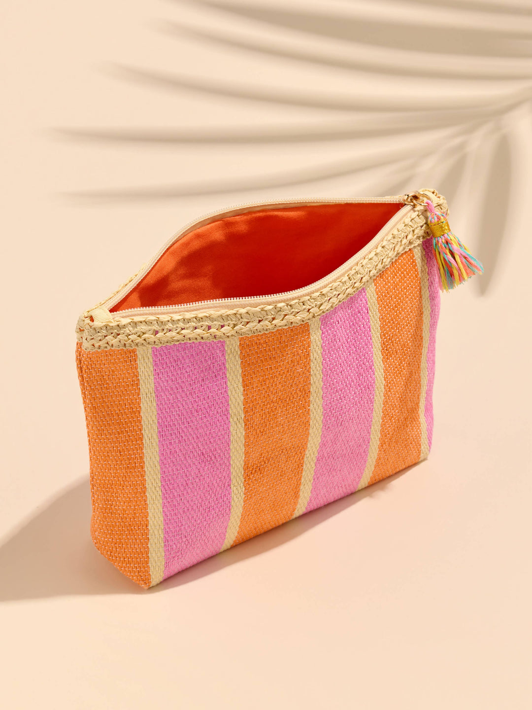CAPRI ZIP POUCH: TAN