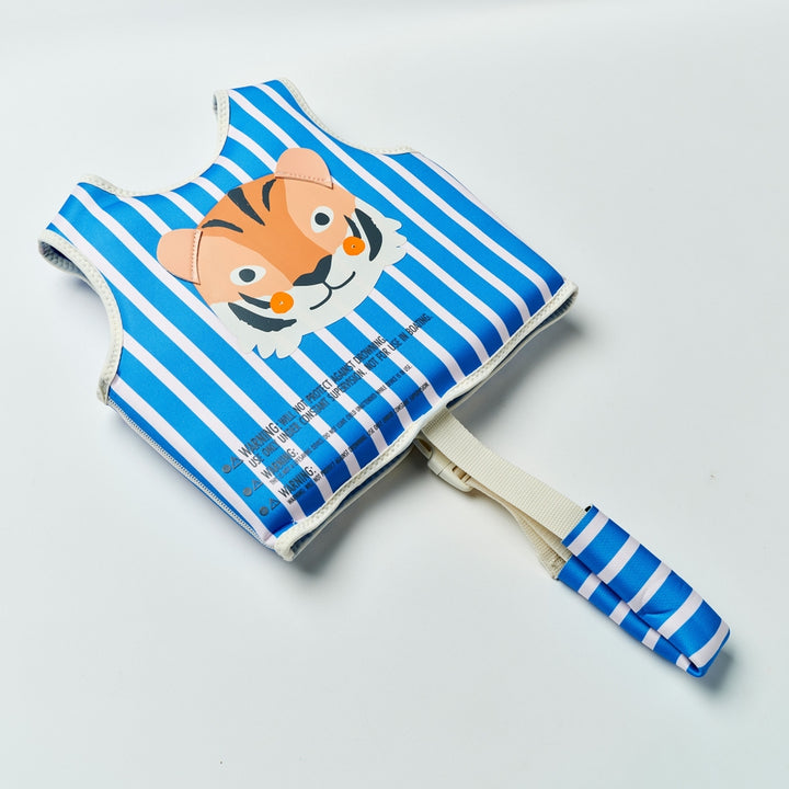 Kids Swim Vest 1-2 Tino the Tiger Blue