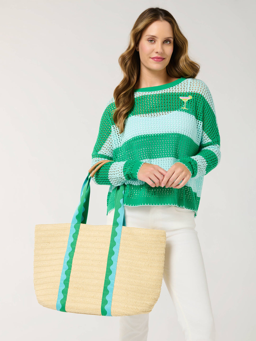 MARBELLA TOTE: BLUE