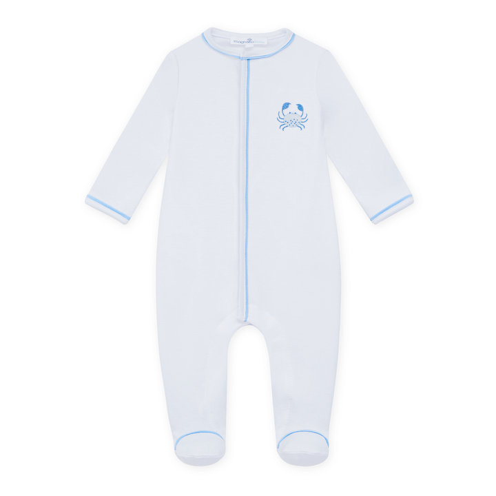 Little Crawlers Footie - Light Blue