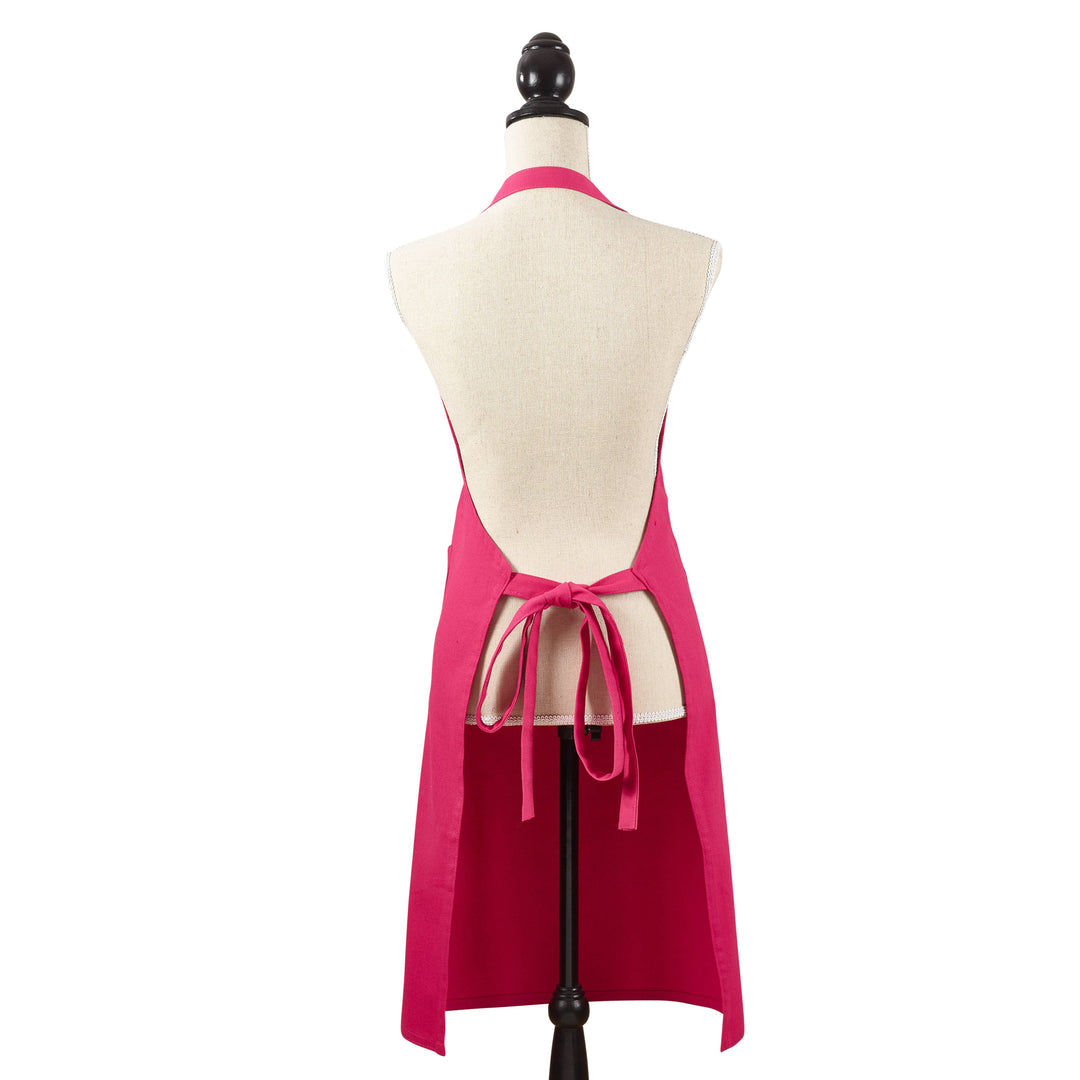 Denim Apron: Rose / Full
