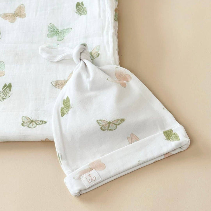 Butterflies Bamboo Muslin Swaddle