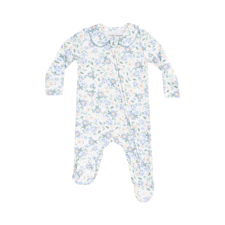 Peter Pan 2 Way Zipper Footie- Veronica Floral