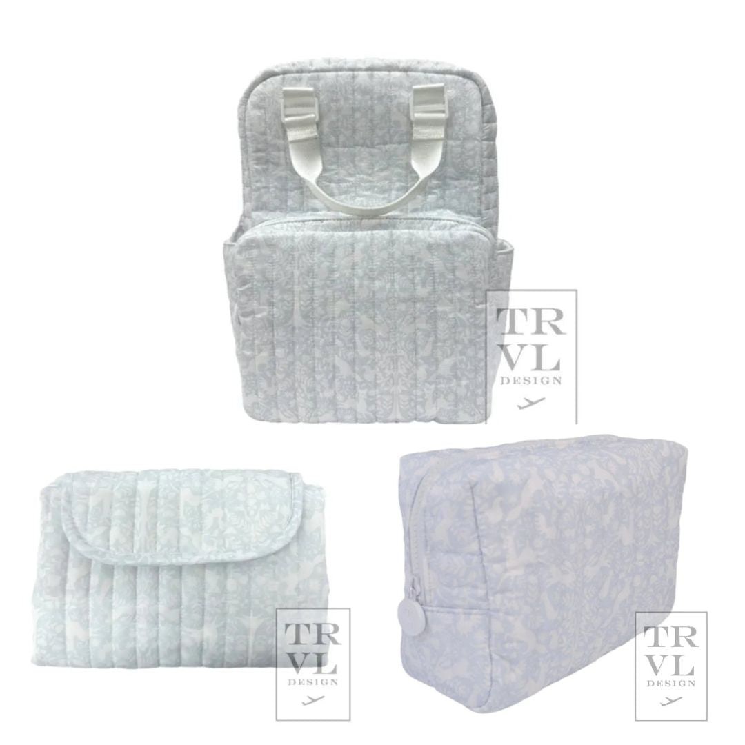 Quilted All You Need 3 Piece Set in Woodland Blue or Pink