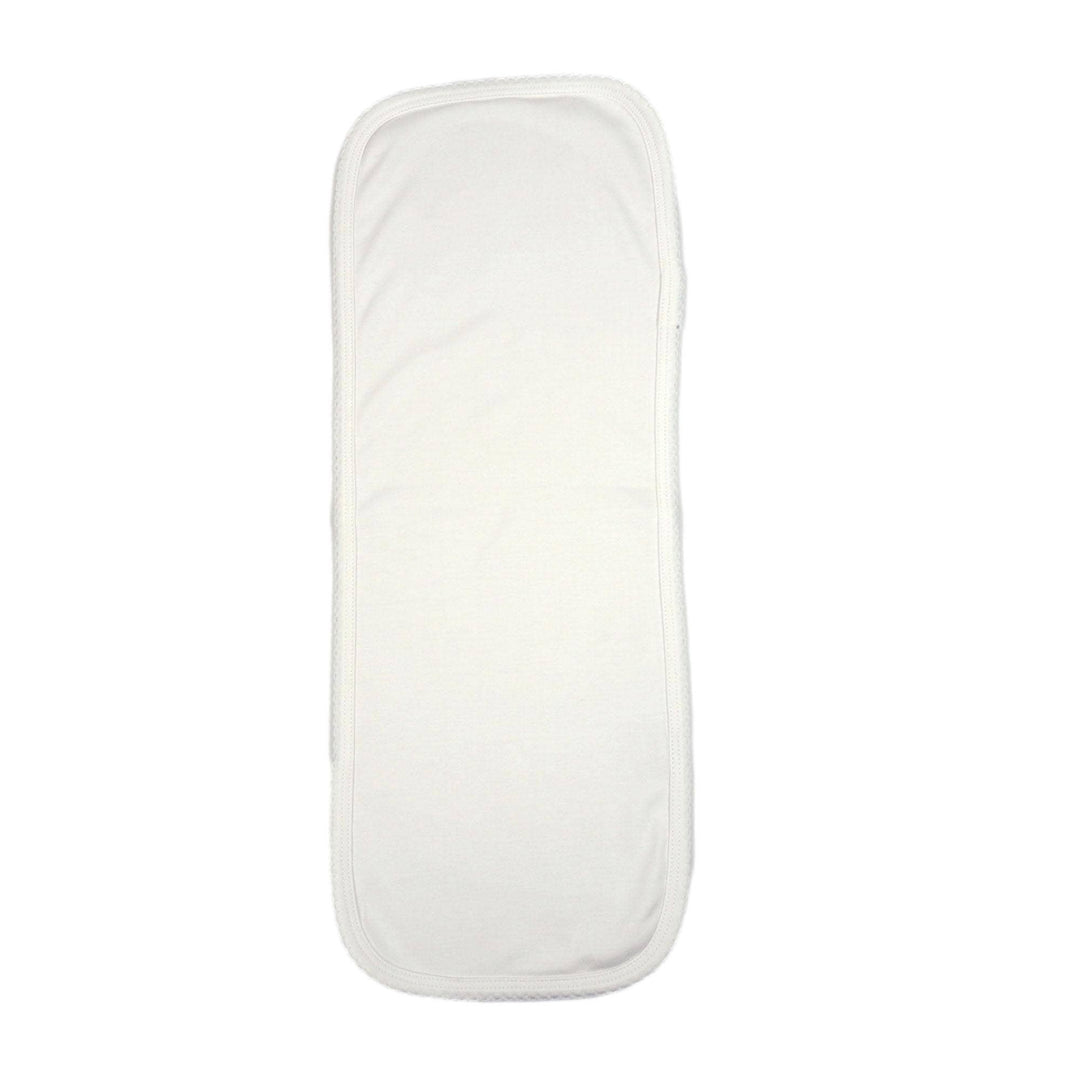 Marcela - White Pima Burp Cloth: Regular