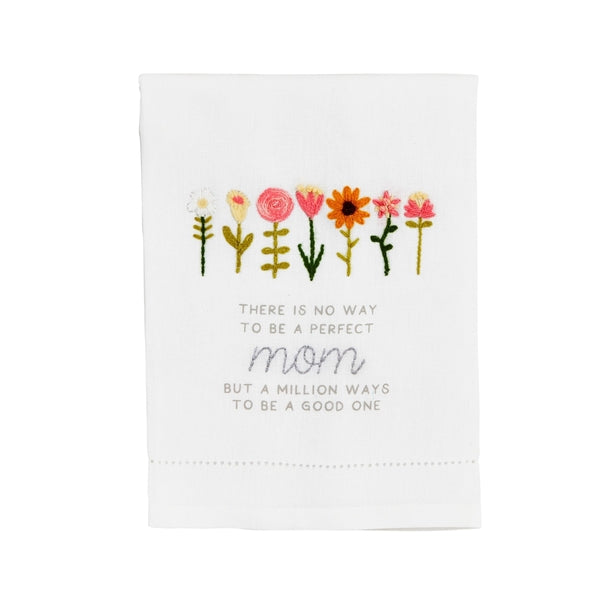 Mom Teaches Embroidery Towel