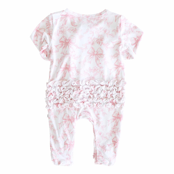 Fancy Frills Ruffle Zipper Footie: Newborn