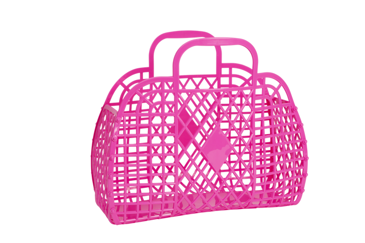 Retro Basket Jelly Bag - Large: Berry Pink