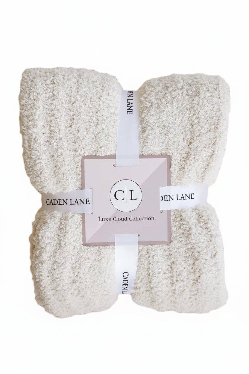 CuddleLane™ Luxe Blankets | (72" x 48") / Ivory