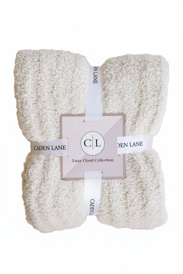 CuddleLane™ Luxe Blankets | (72" x 48") / Ivory