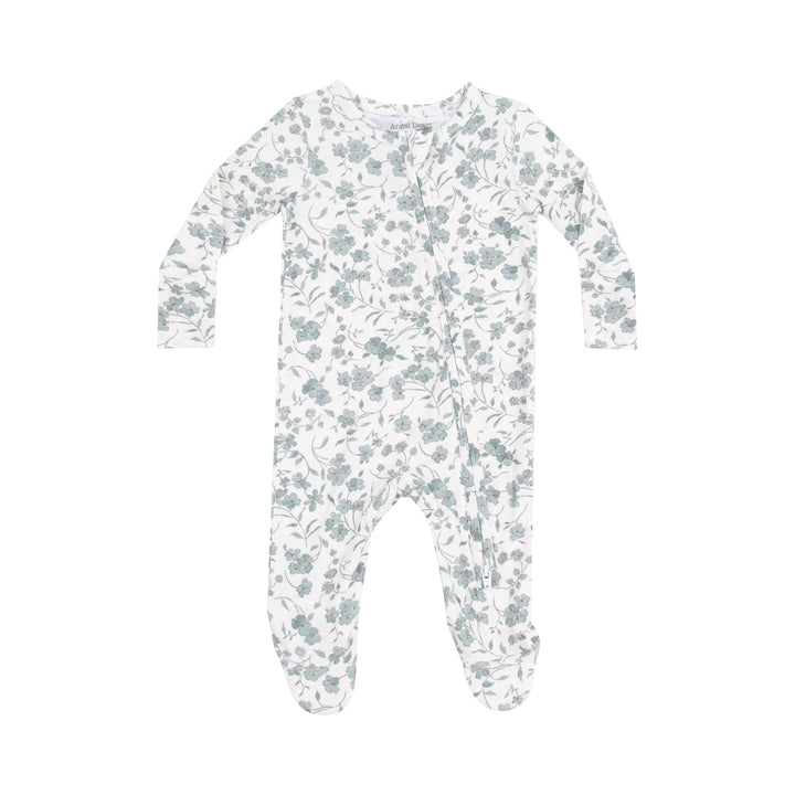 Baby's Breathe Floral 2 Way Zipper Footie