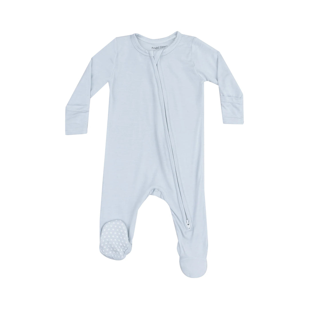 Angel Wing Footie - Blue/Pink