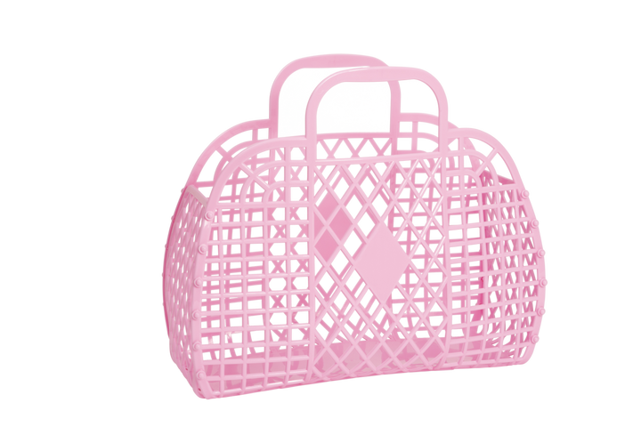 Retro Basket Jelly Bag - Small: Bubblegum Pink