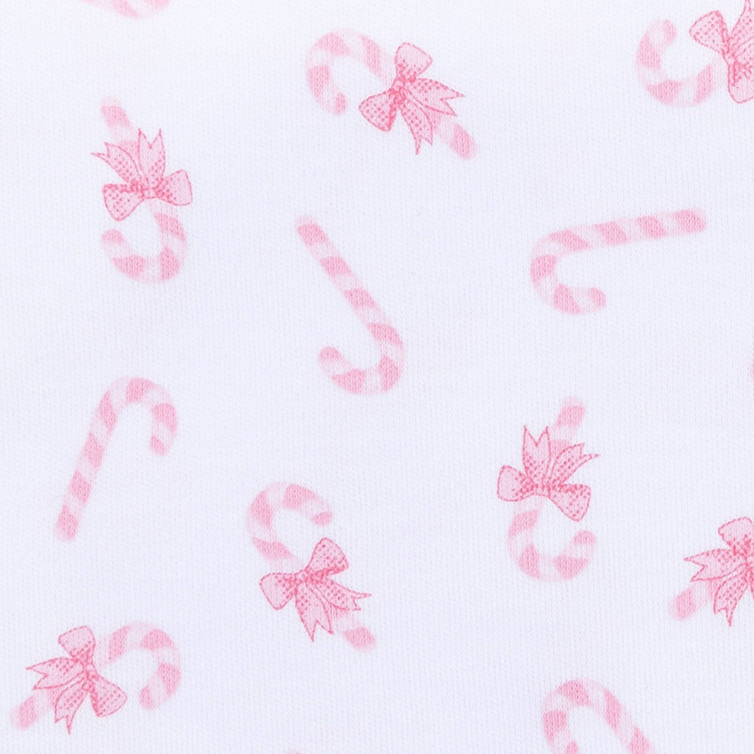 Sweet Peppermint Print Zipper Footie