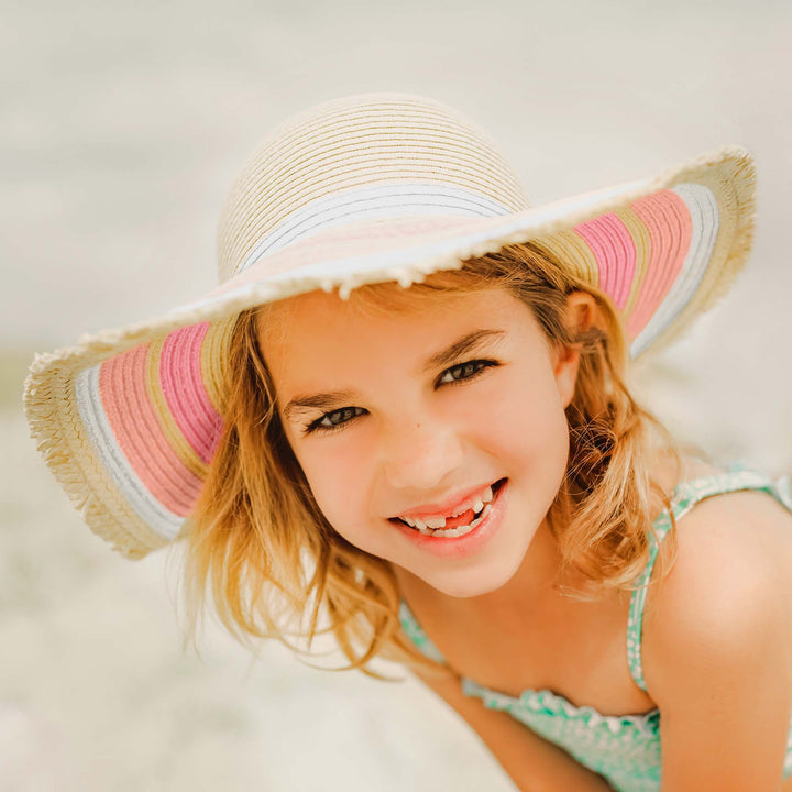 Peachy Striped Sunhat S/M