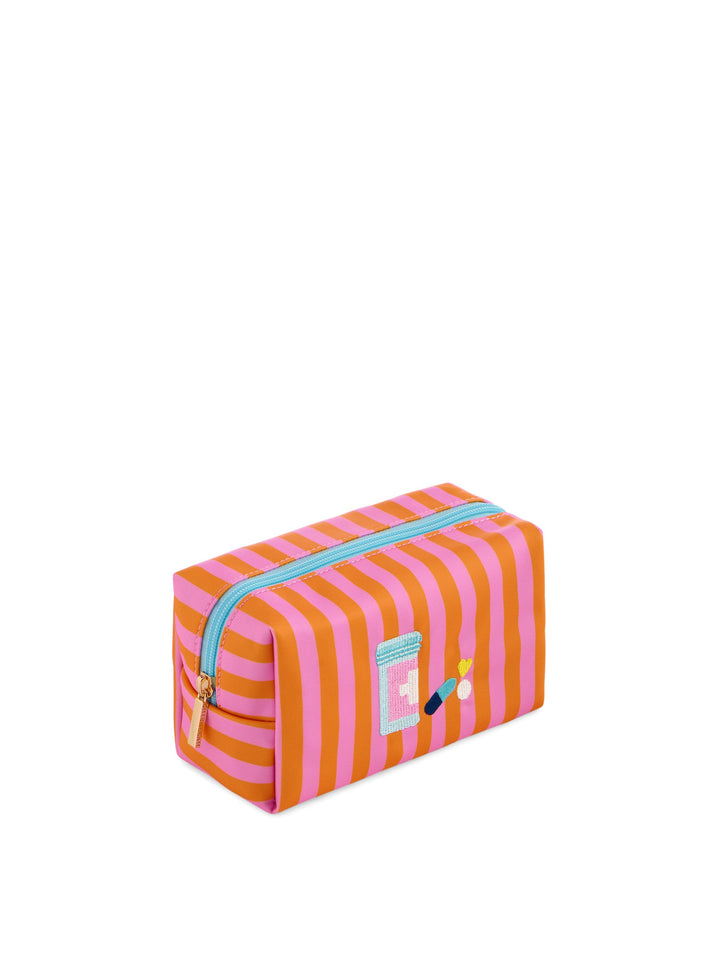 PILLS SMALL ZIP POUCH,PINK