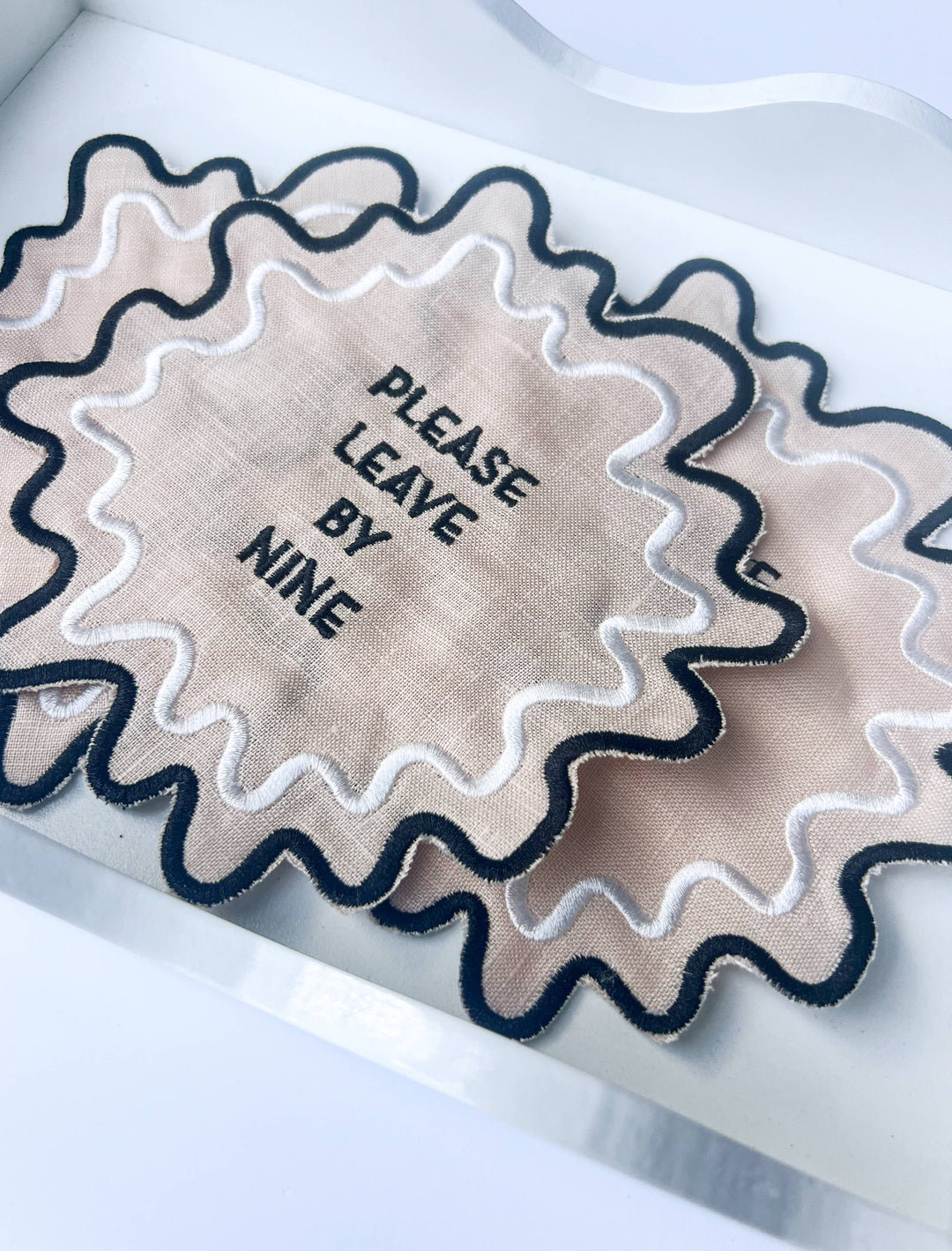 Linen Cocktail Napkins for Hostess Gift New Home Decor