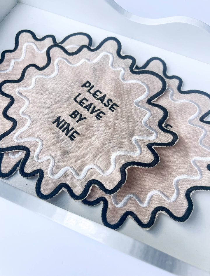 Linen Cocktail Napkins for Hostess Gift New Home Decor