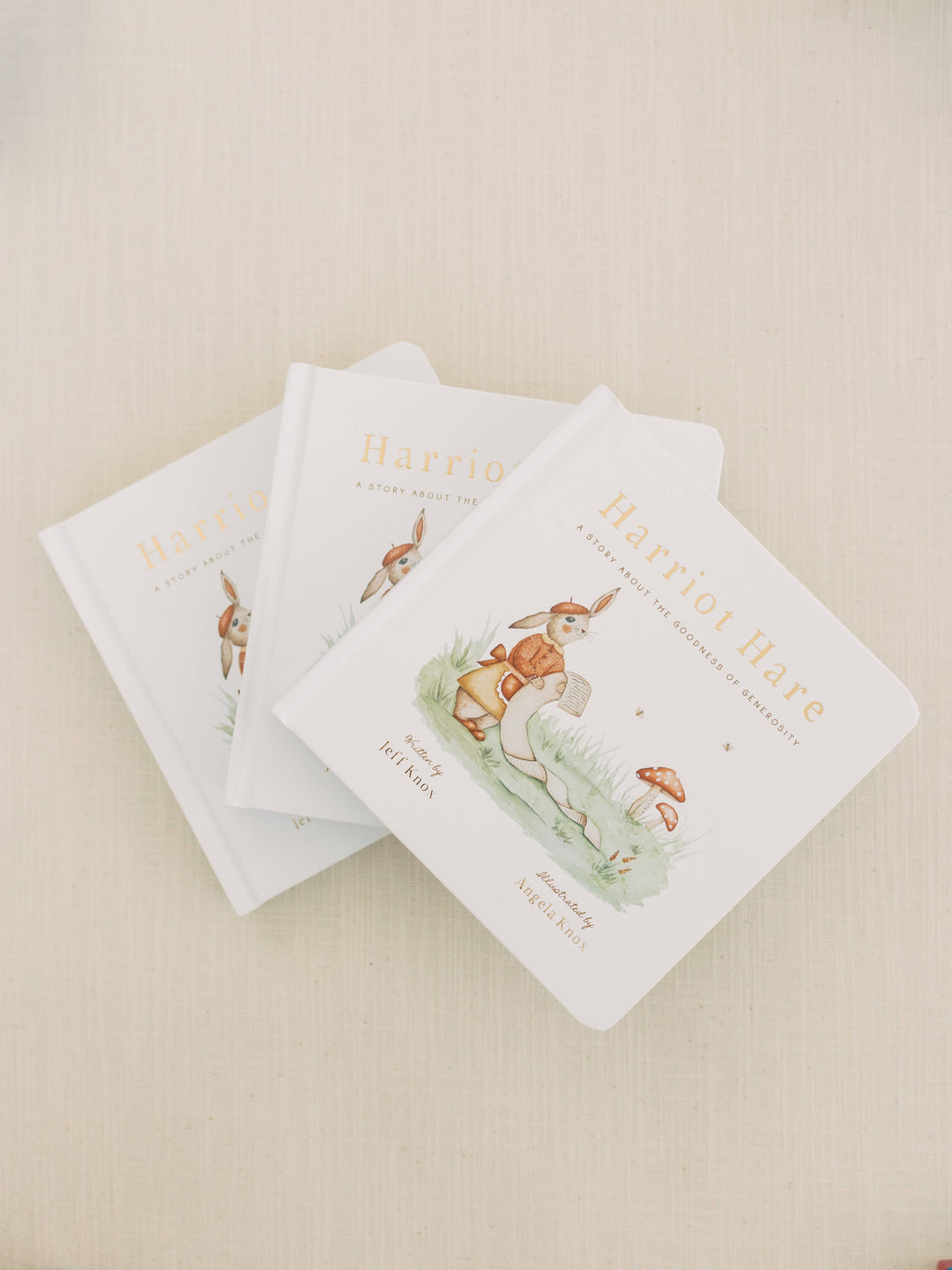 Harriot Hare: A Children's Board Book by Knox, Gold Foil