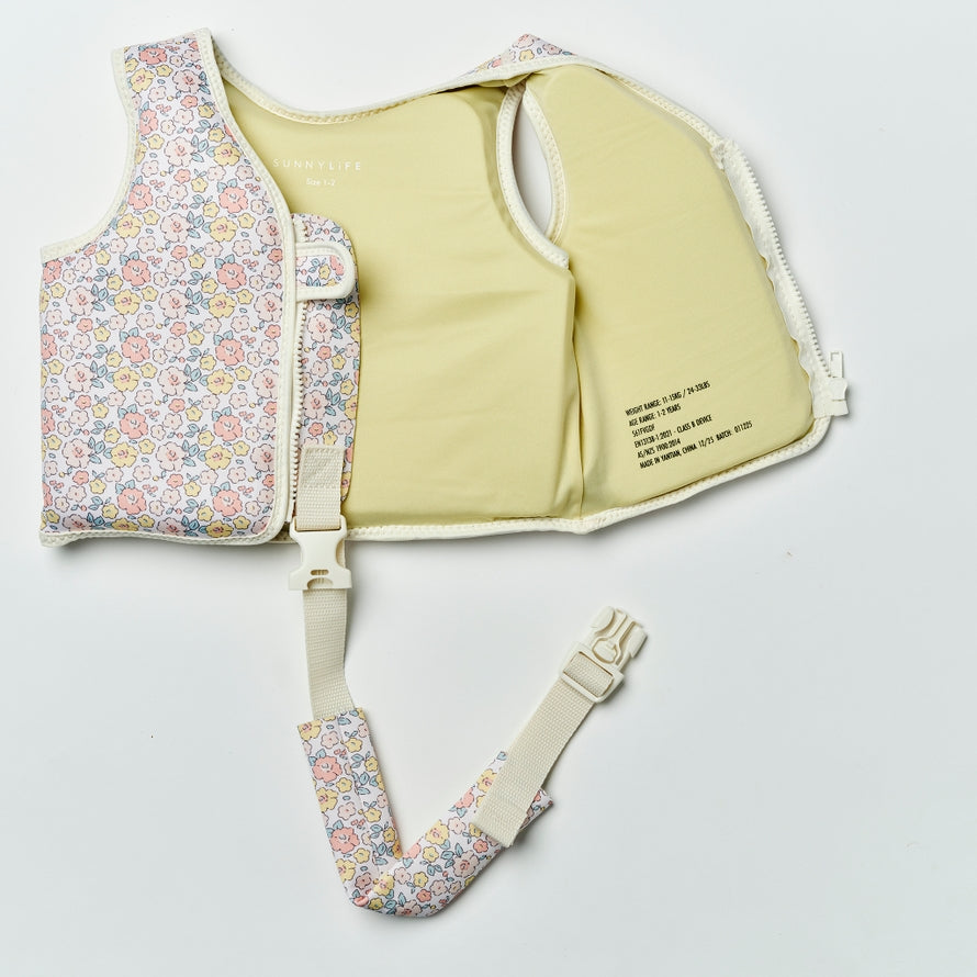 Kids Swim Vest 1-2 Into the Garden Ditsy Floral