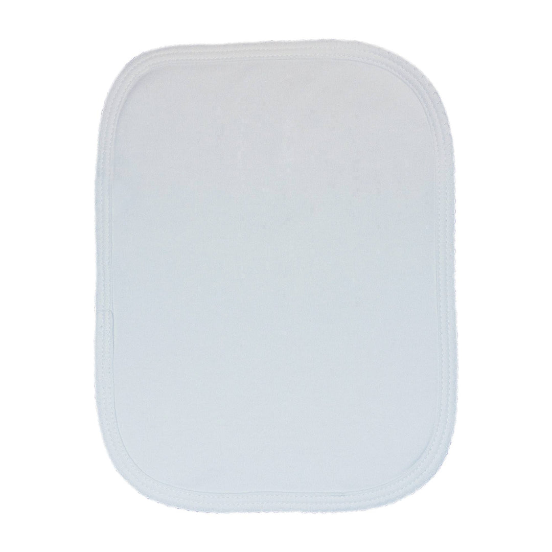 Marcela - White Pima Burp Cloth: Regular