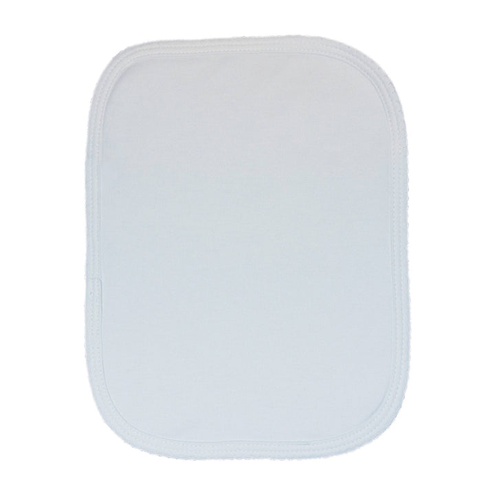 Marcela - White Pima Burp Cloth: Regular