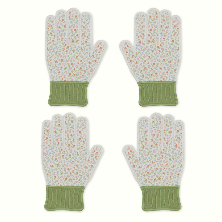 Garden Glove Linen Cocktail Napkins - Set of 4