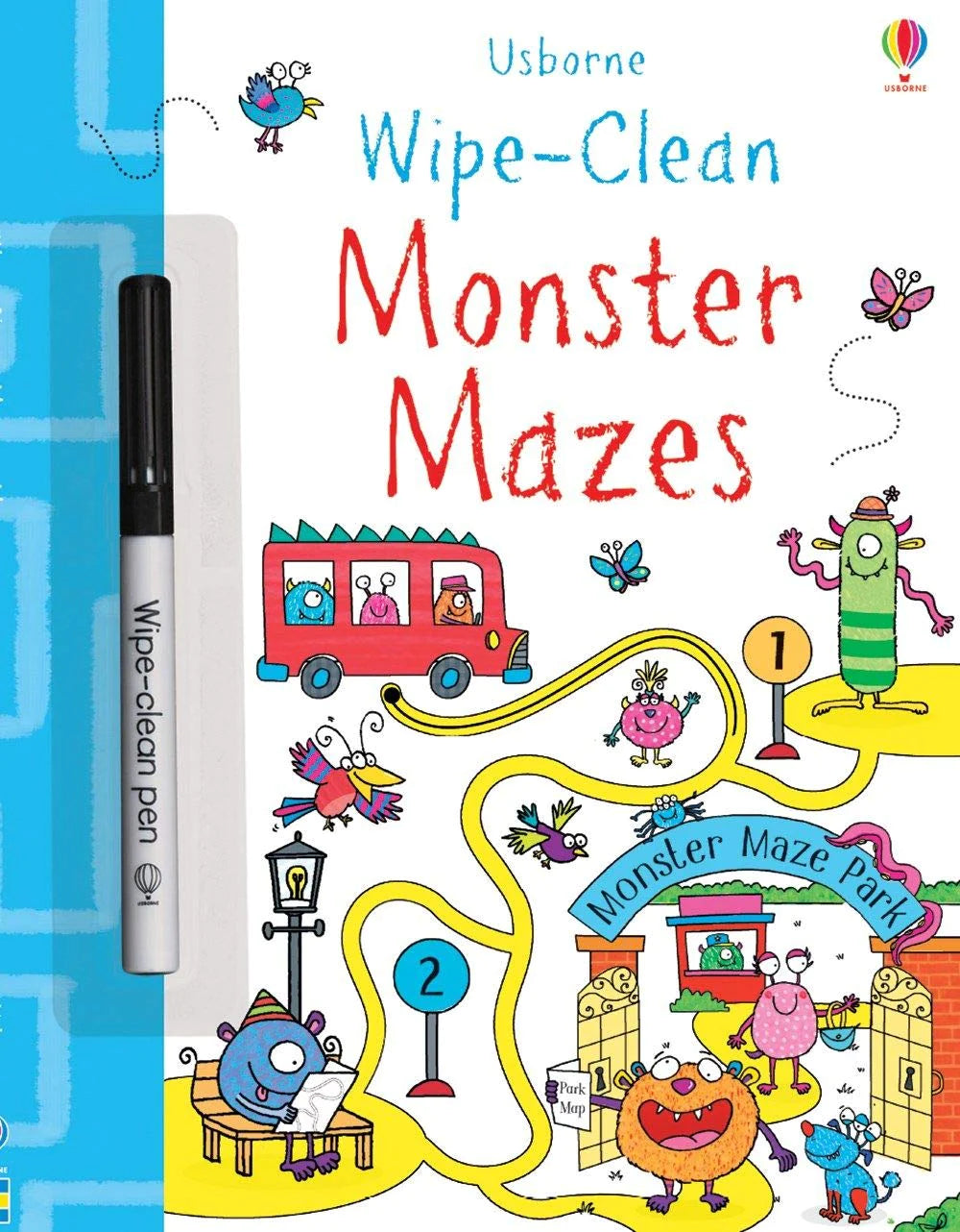Wipe-Clean: Monster Mazes - book