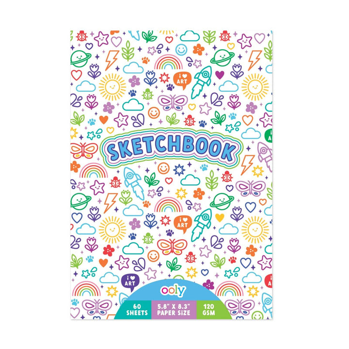 Colorful Doodles: Sketchbook (5.8" x 8.3"; 60 Sheets)