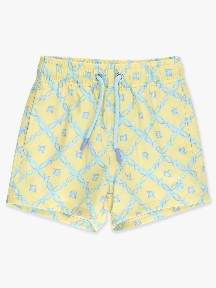 Boys Banana Coastal Charm Performance Hybrid Swim Trunks