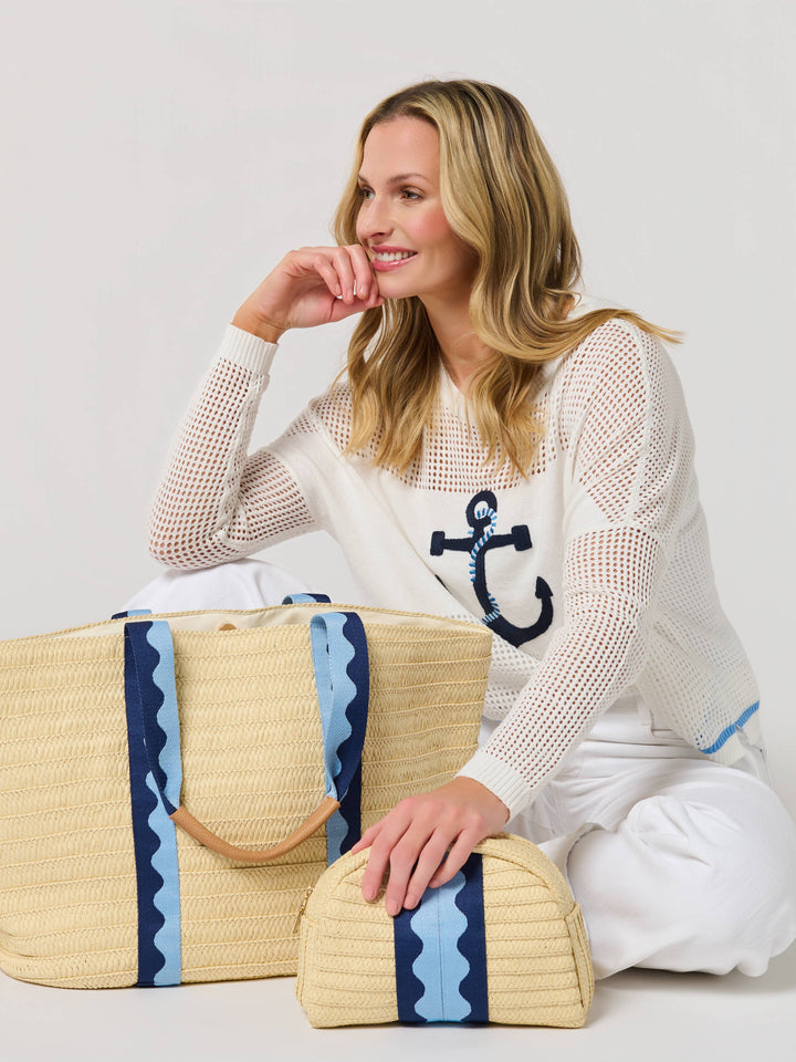 MARBELLA TOTE: BLUE
