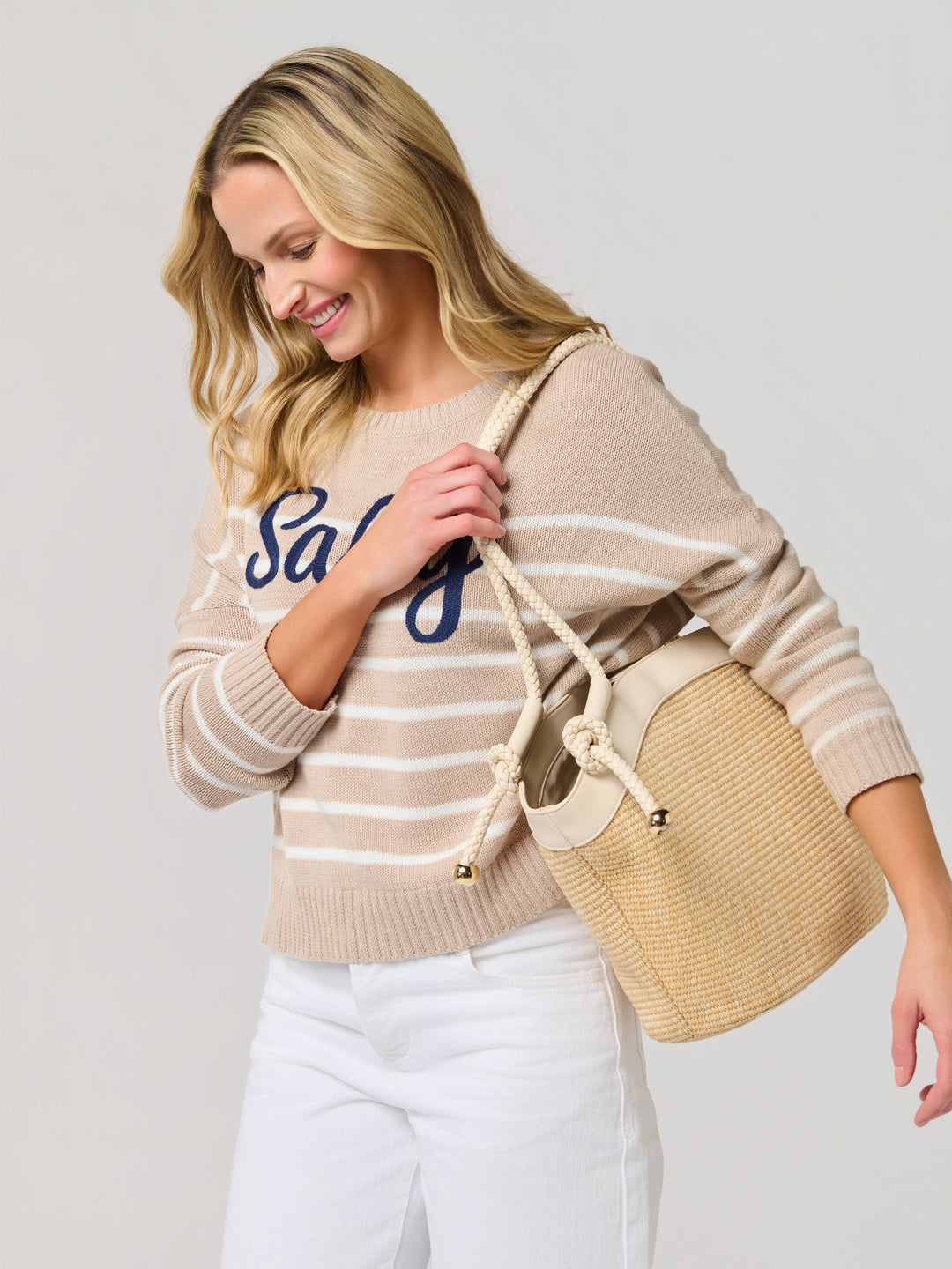 GINA TOTE: IVORY