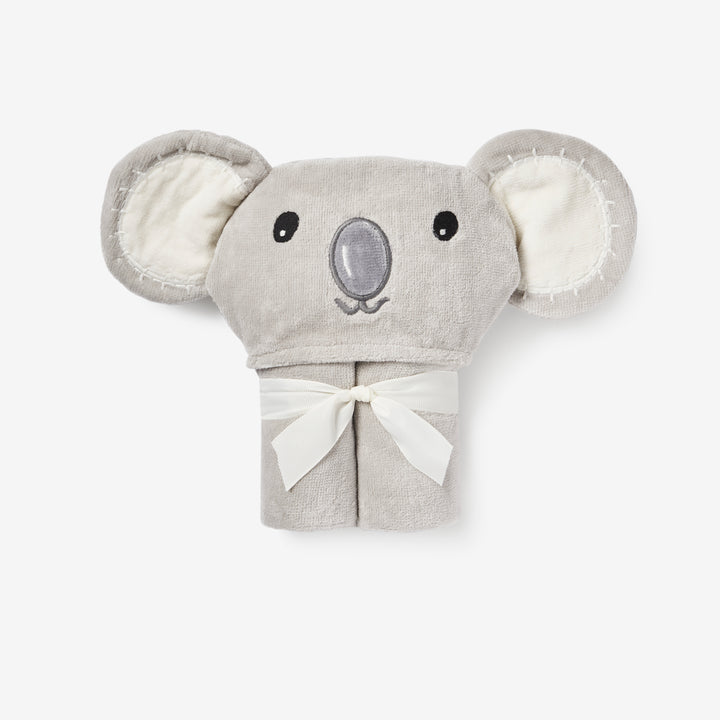 Gray Koala Hooded Bath Wrap