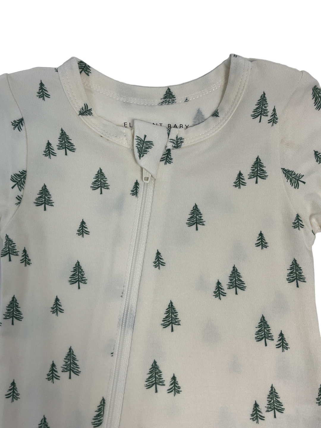 Christmas Tree Pajama Zipper Footie