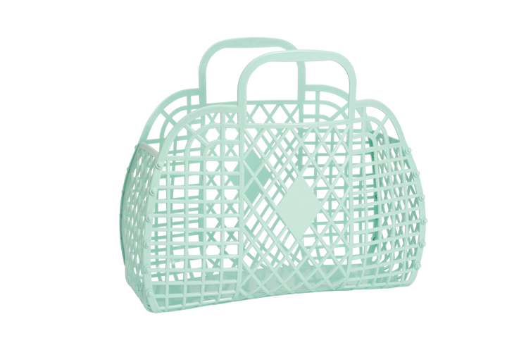 Retro Basket Jelly Bag - Large: Seafoam