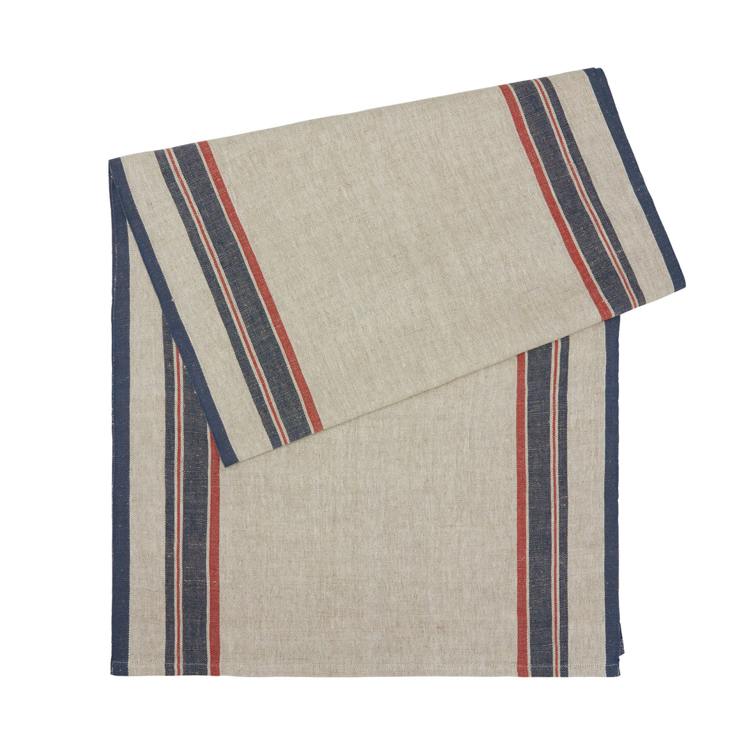 Antibes Natural & Red Runner 20x72: Natural Red