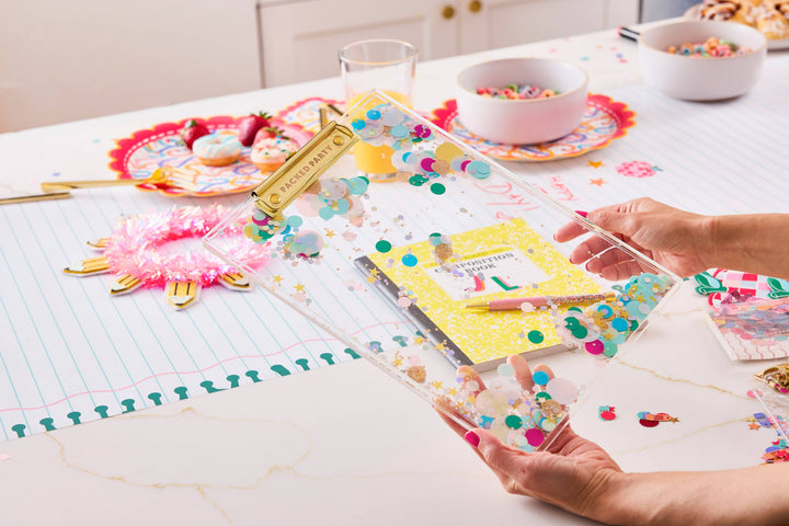 Confetti Filled Clipboard