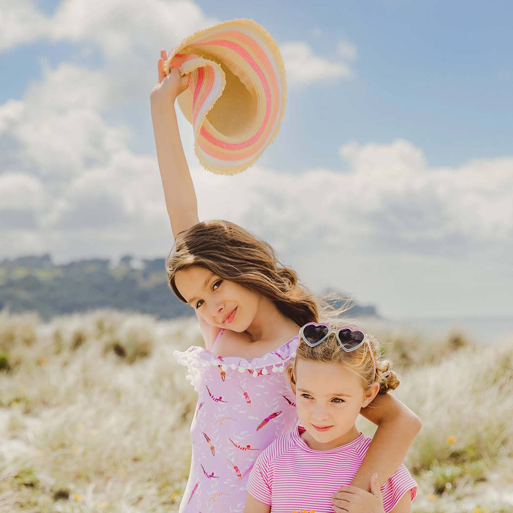 Peachy Striped Sunhat S/M