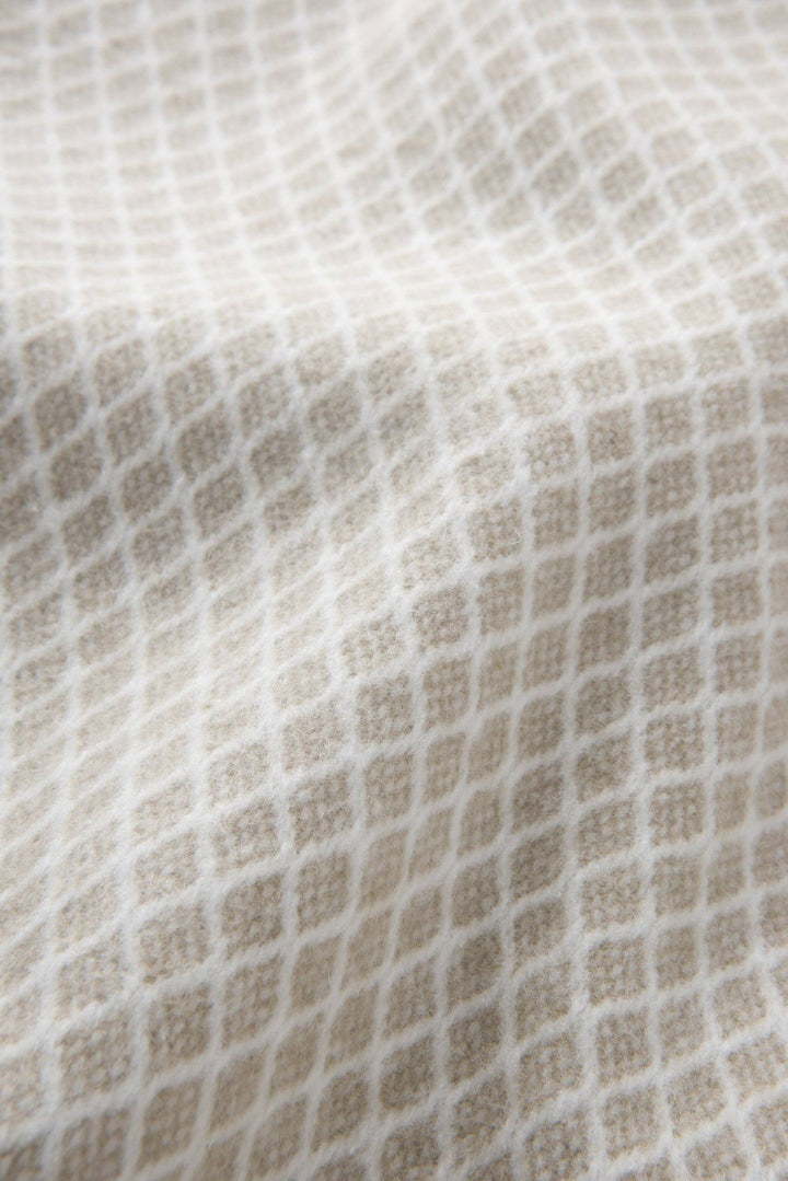 Diamond Lattice Throw-Linen