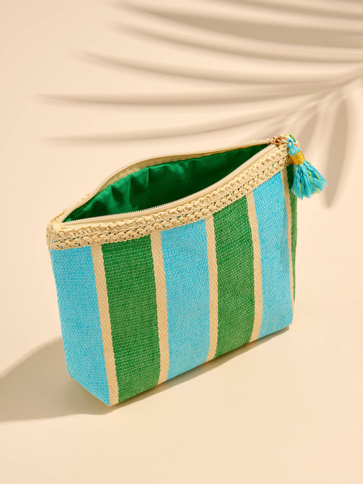 CAPRI ZIP POUCH: TAN