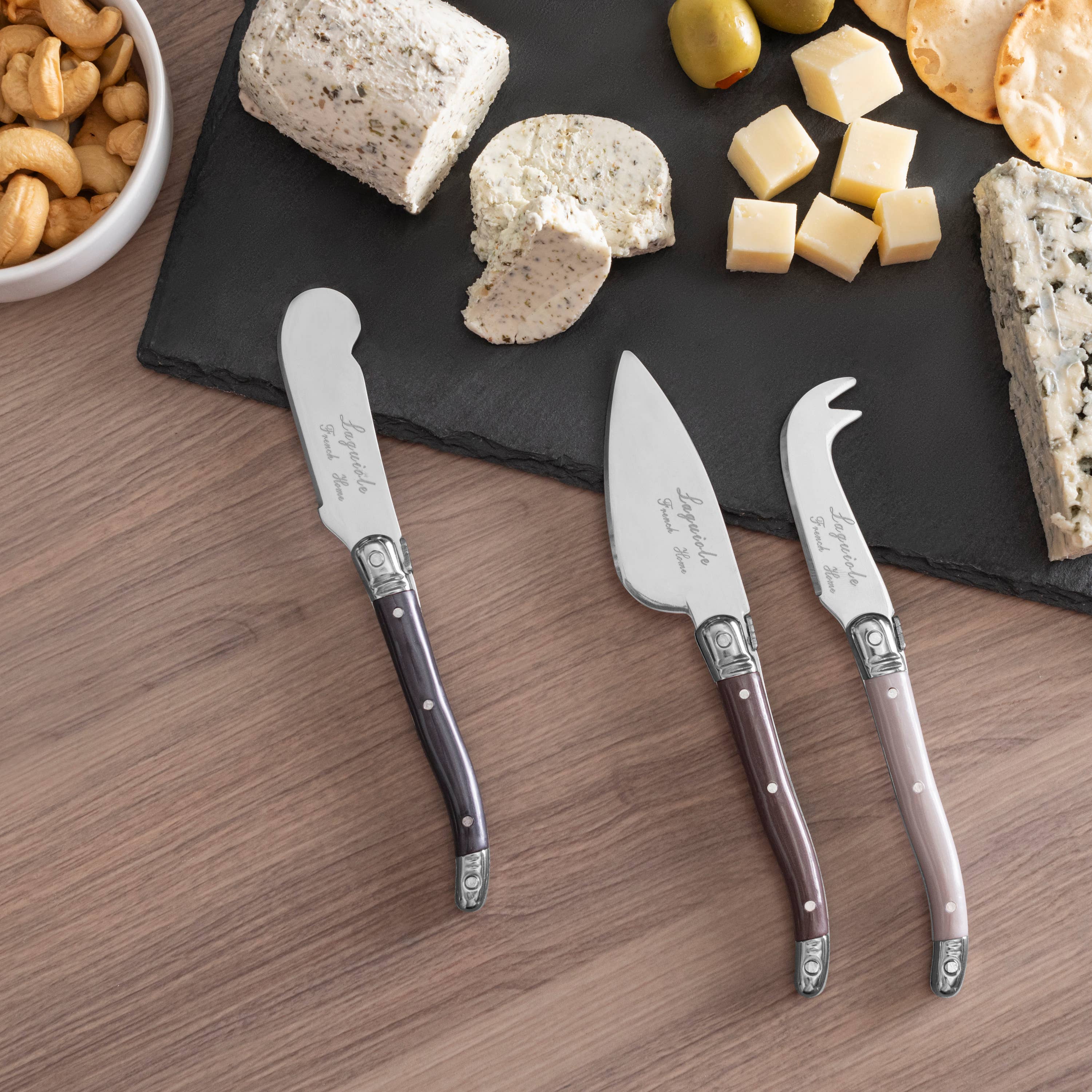 Laguiole 3 Piece Cheese Knives - Thumbnail 3